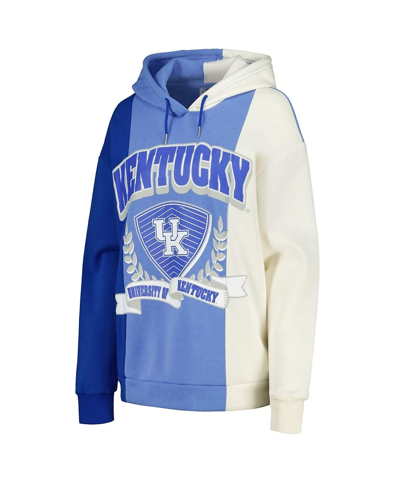 Women's Gameday Couture Royal Kentucky Wildcats Hall of Fame Colorblock Pullover Hoodie