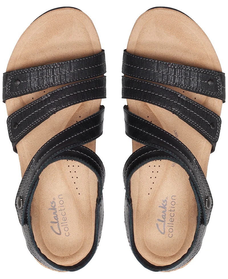 Clarks Women's Calenne Clara Strappy Wedge Sandals