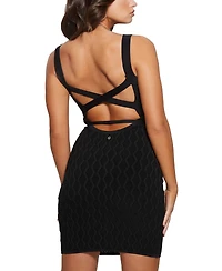 Guess Women's Genna Mirage Wavy-Rib Bodycon Dress