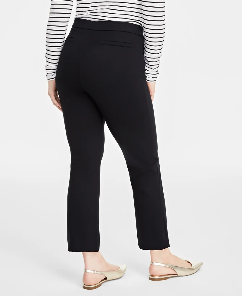 On 34th Women's Ponte-Knit Pull-On Ankle Pants, Regular & Short, Created for Macy's