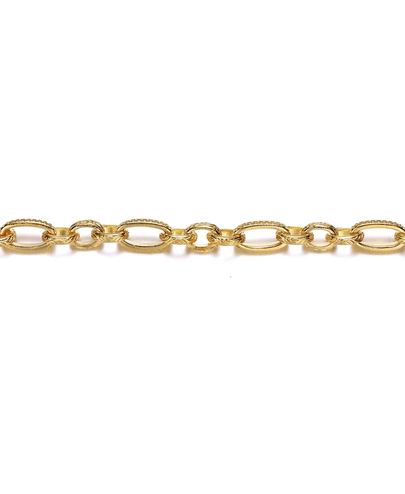 Gigi Girl Teens 14K Gold Plated With Pearl Link & Chain Bracelet