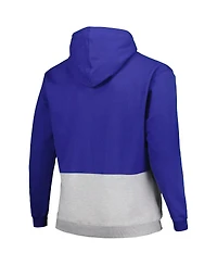 Men's Fanatics Royal Philadelphia 76ers Big and Tall Anorak Half-Zip Hoodie