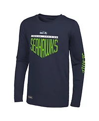 Men's Navy Seattle Seahawks Impact Long Sleeve T-shirt
