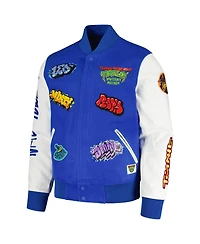 Men's Freeze Max Royal Teenage Mutant Ninja Turtles Turtle Power Varsity Full-Snap Jacket