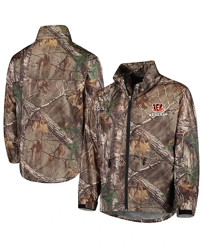 Men's Dunbrooke Realtree Camo Cincinnati Bengals Circle Sportsman Water-Resistant Packable Full-Zip Jacket