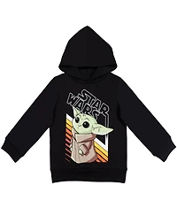 Star Wars Mandalorian The Child Boys Fleece Pullover Long Sleeve Hoodie Toddler| Child