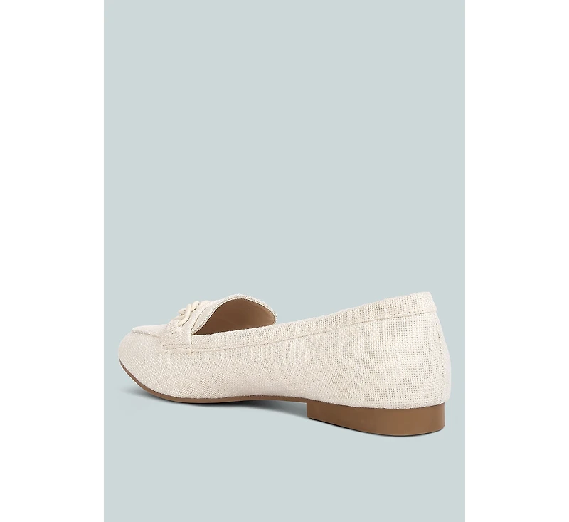 Abeera Chain Embellished Loafers