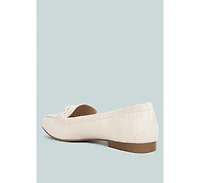 Abeera Chain Embellished Loafers