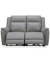 Addyson Zero Gravity Leather Sectional Collection Created For Macys