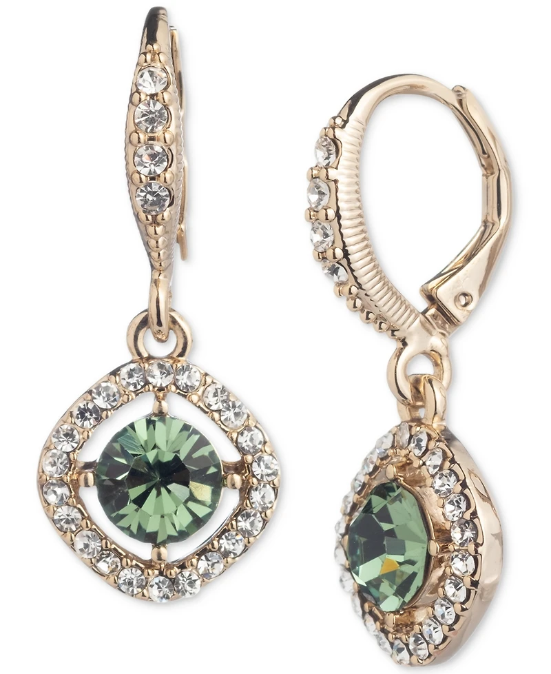 Givenchy Pave & Color Cubic Zirconia Orbital Drop Earrings