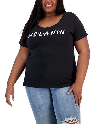 Hybrid Apparel Trendy Plus Melanin Graphic T-Shirt