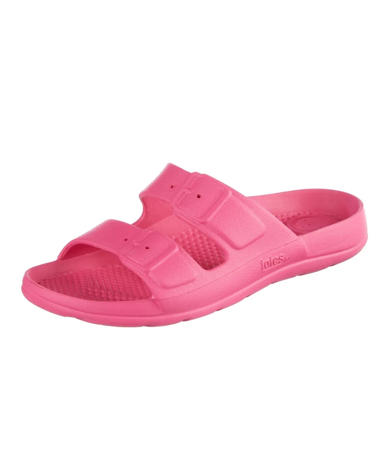 Totes Little and Big Kids Ara Molded Double Buckle Slide Sandals