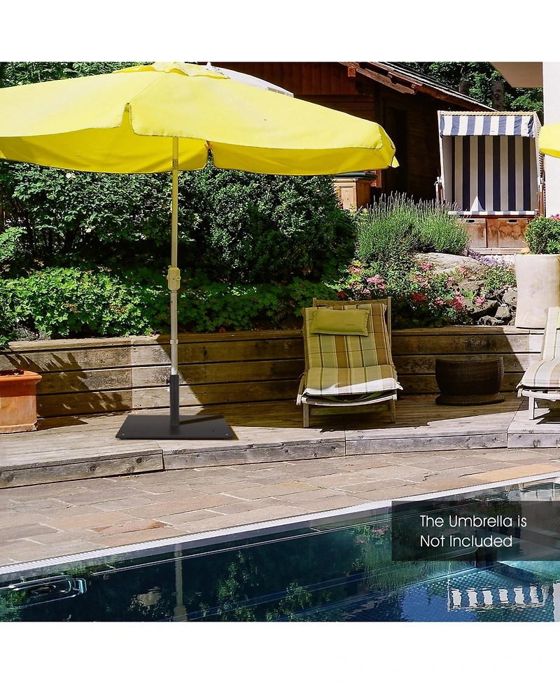 20 Inches Patio Umbrella Base with 4 Adjustable Footpads