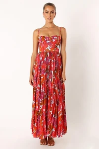 Achanti Pleated Maxi Women's Dress