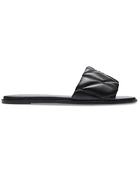 Coach Women's Holly Quilted Puffy "C" Slide Flat Sandals