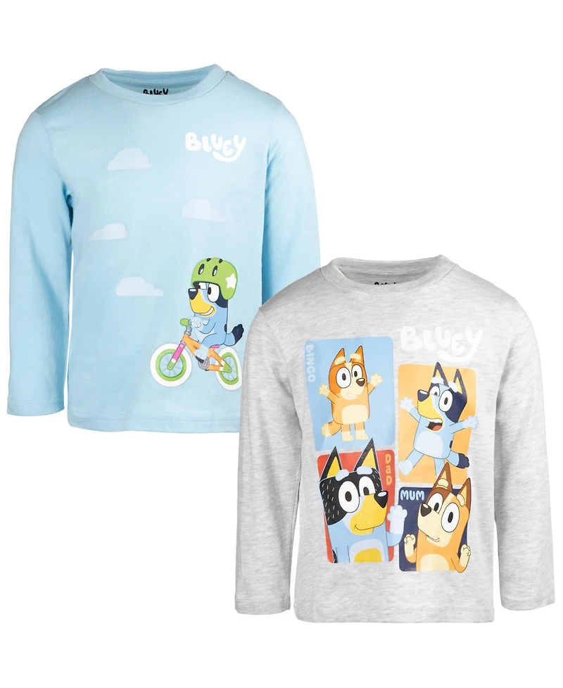 Bluey Kids 2 Pack Long Sleeve Graphic T-Shirt