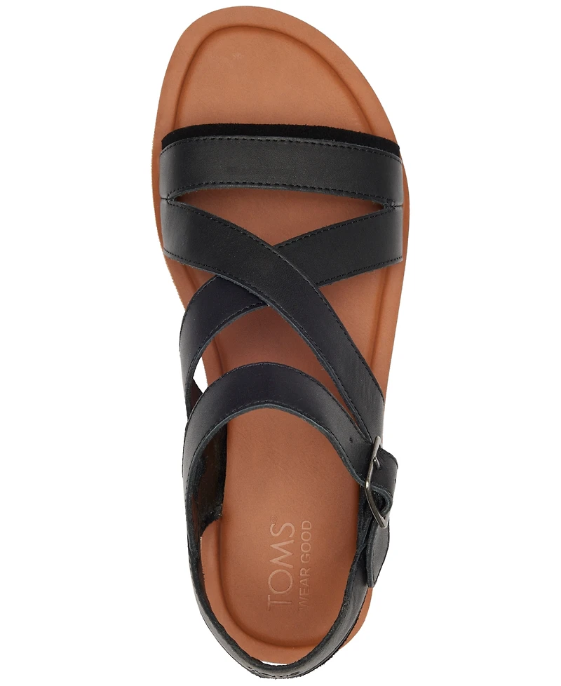 Toms Women's Sloane Strappy Side-Buckle Flat Sandals