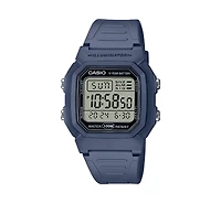 Casio Men's Digital Blue Resin Watch, 36.8mm, W800H-2AV