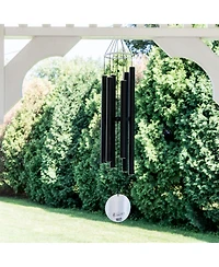 Nature's Melody Aureole Tunes Wind Chimes - 6-Tube Outdoor Windchime, B Pentatonic Scale 28 Inch