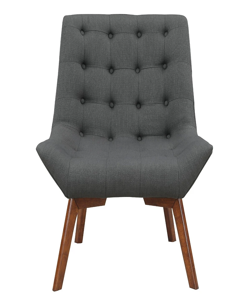 Office Star 33.5" Wood, Fabric Shelly Tufted Chair