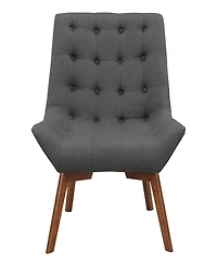 Office Star 33.5" Wood, Fabric Shelly Tufted Chair