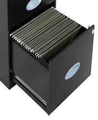 Office Star 27.75" 3 Drawer Locking Metal File Cabinet