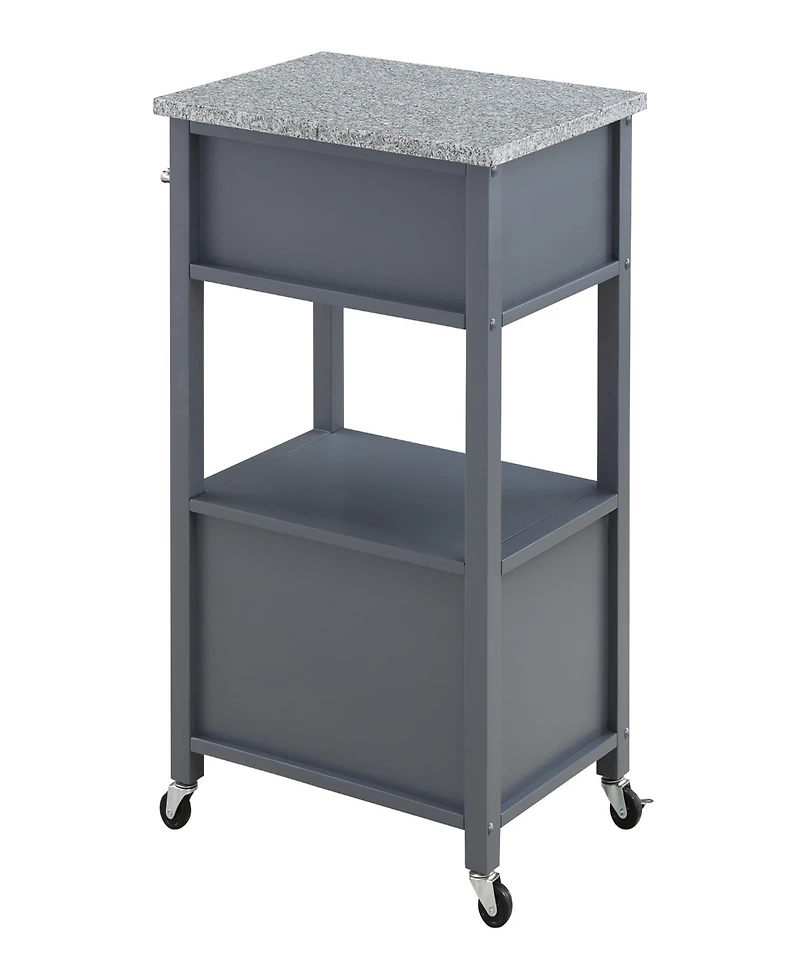Office Star 36" Wood Fairfax Kitchen Cart