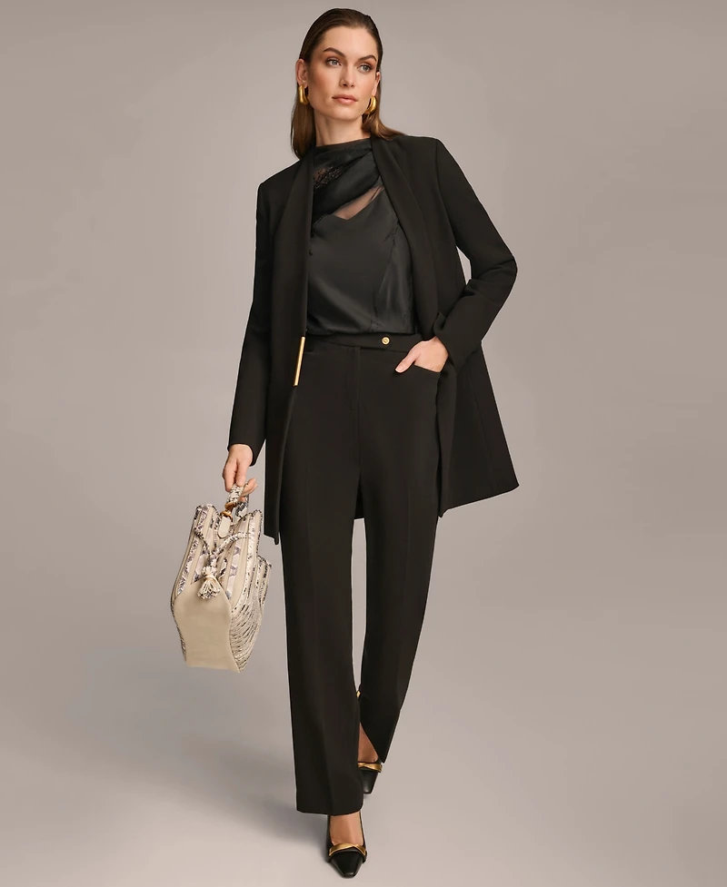 Donna Karan New York Women's Collarless Hardware Blazer, Regular & Petite Sizes