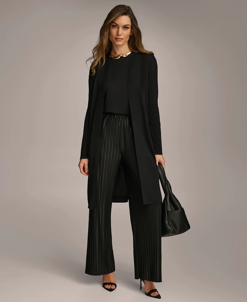 Donna Karan New York Women's Tie Waist Long Cardigan
