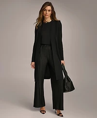 Donna Karan New York Women's Tie Waist Long Cardigan