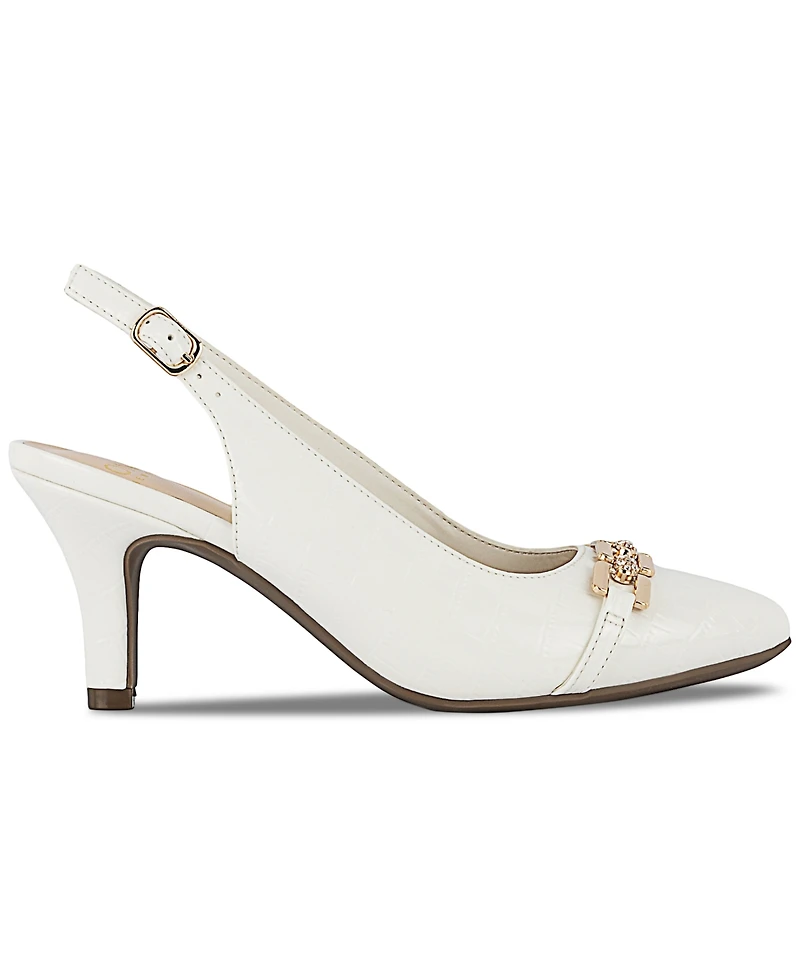 Jones New York Women's Gildyy Pave Chain Slingback Pumps