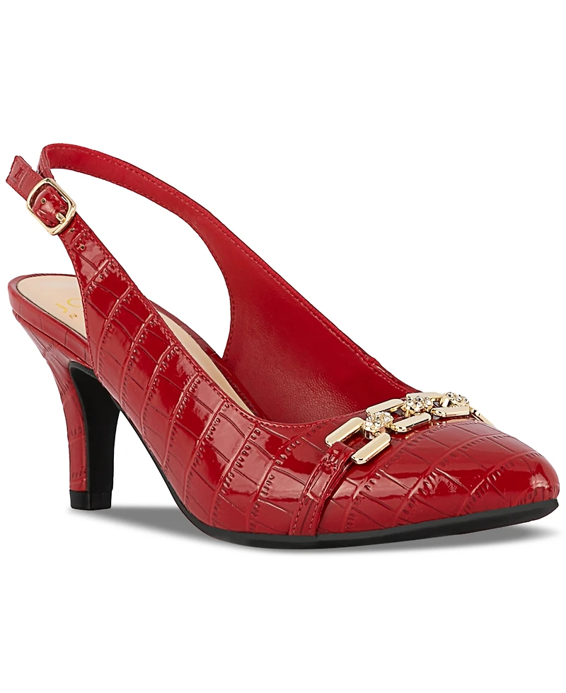 Jones New York Women's Gildyy Pave Chain Slingback Pumps