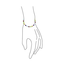 Bling Jewelry Multicolor Citrine Peridot Garnet Aquamarine Amethyst Heart Shape Tennis Bracelet Sterling Silver 7 Inch