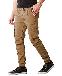 Galaxy By Harvic Men's Slim Fit Stretch Cargo Jogger Pants