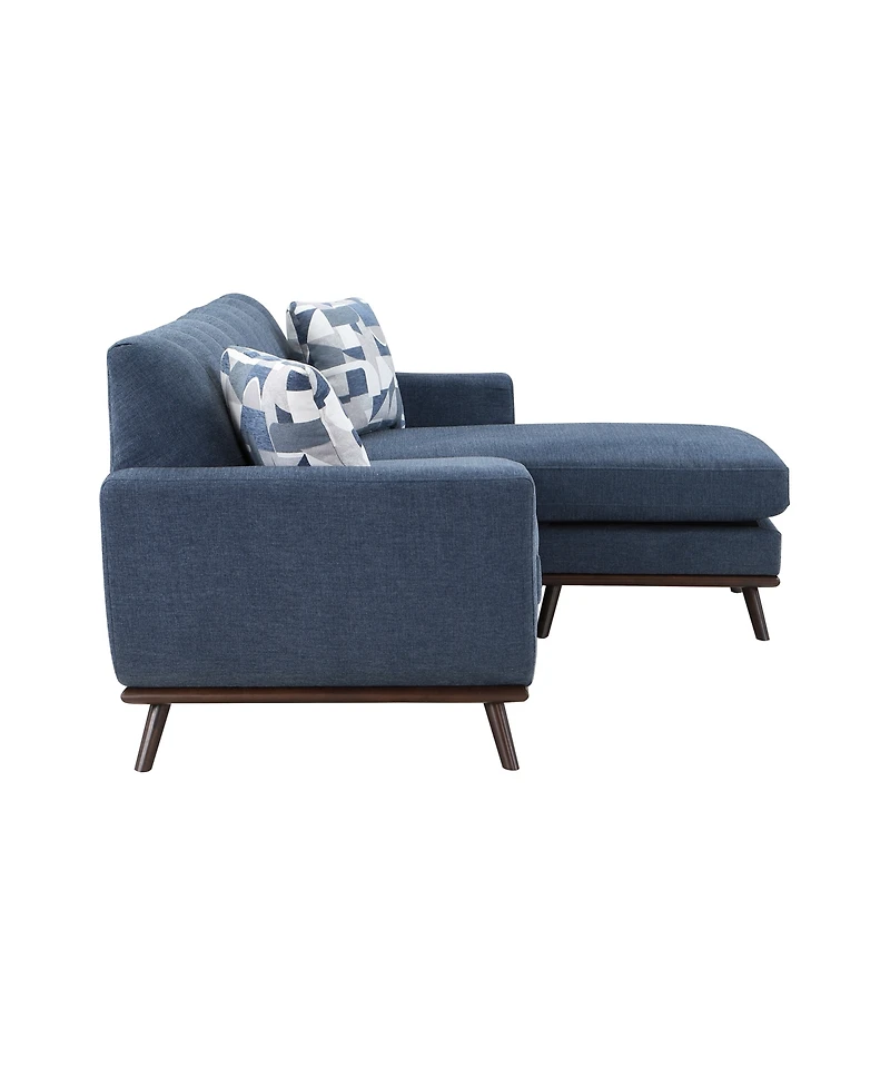 White Label Andora Reversible 87" Sofa Chaise