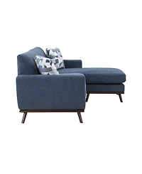 White Label Andora Reversible 87" Sofa Chaise