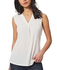 Jones New York Women's Crepe Sleeveless V-Neck Top