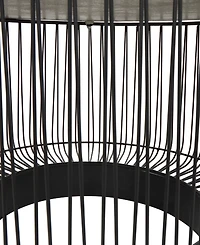 Rosemary Lane 30" x 30" x 17" Metal Open Frame Wire Geometric Silver-Tone Aluminum Top Coffee Table