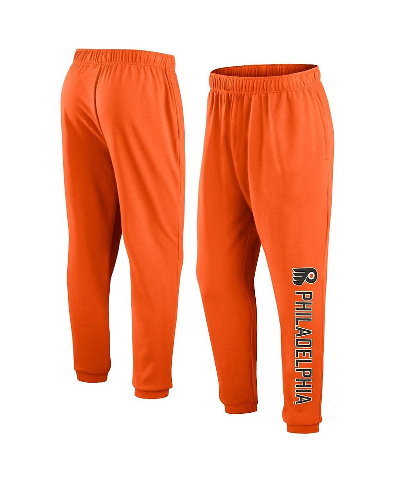 Men's Fanatics Orange Philadelphia Flyers Chop Block Fleece Sweatpants