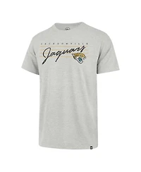 Men's '47 Brand Gray Distressed Jacksonville Jaguars Downburst Franklin T-shirt