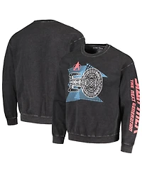 Men's Black Distressed Star Trek: The Next Generation Uss Enterprise-d Graphic Pullover Sweatshirt