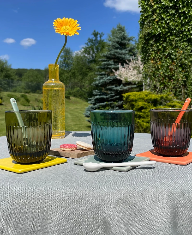 La Rochere Olive Green Quessant 10 oz. Tumbler, Set of 6