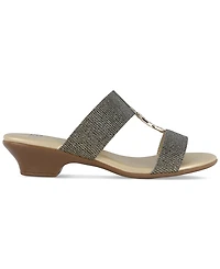 Jones New York Women's Eanna Ornamented Double Band Dress Sandals