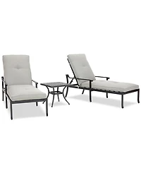 Wythburn Mix and Match Scroll Outdoor Chaise Lounge, Created for Macy's