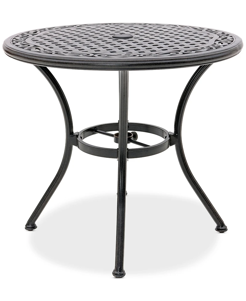 Wythburn Mix and Match 32" Round Cast Aluminum Outdoor Bistro Table, Created for Macy's
