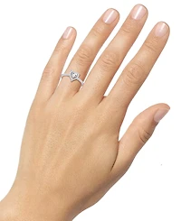 Diamond Heart Halo Ring (1/4 ct. t.w.) in Sterling Silver