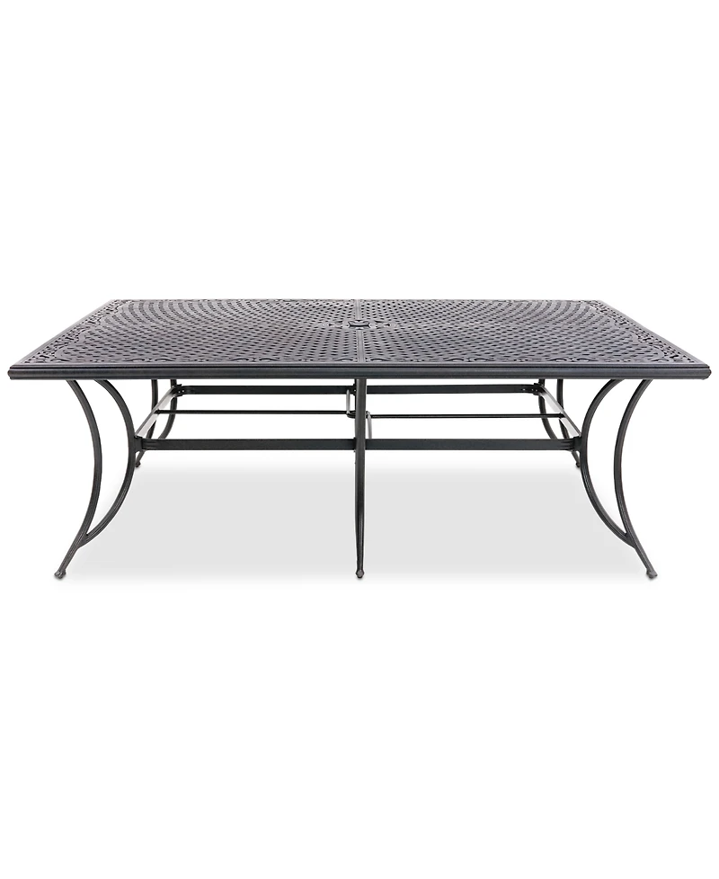 Wythburn Mix and Match 84" x 60" Cast Aluminum Outdoor Dining Table, Created for Macy's