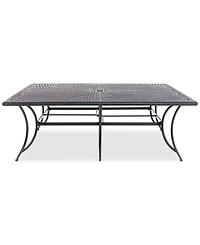Wythburn Mix and Match 84" x 60" Cast Aluminum Outdoor Dining Table, Created for Macy's