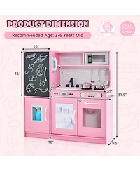 Kid's Pretend Play Kitchen Toddler set with Blackboard