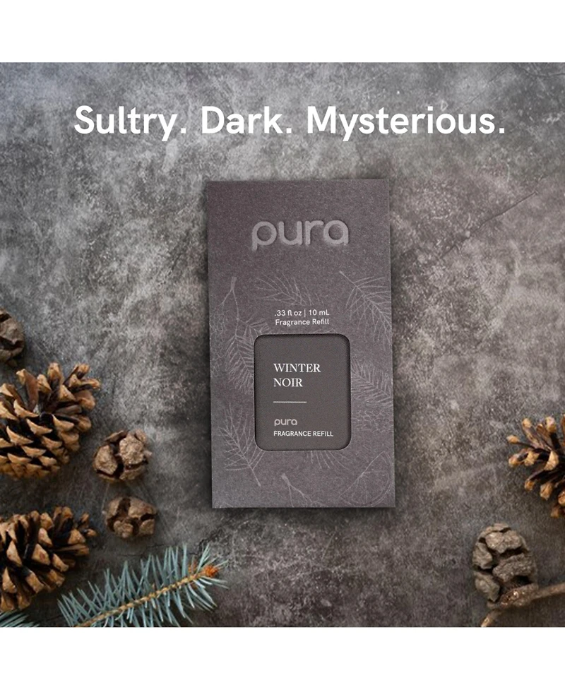 Pura - Winter Noir Smart Home Air Diffuser Fragrance - Smart Home Scent Refill - Up to 120-Hours of Premium Fragrance per Refill